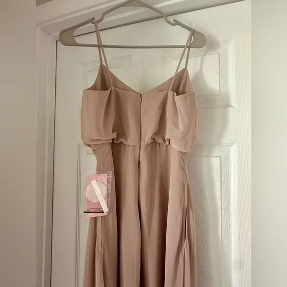 NWT Hey Birdy Taupe Bridesmaids Dress - Picture 5 of 7